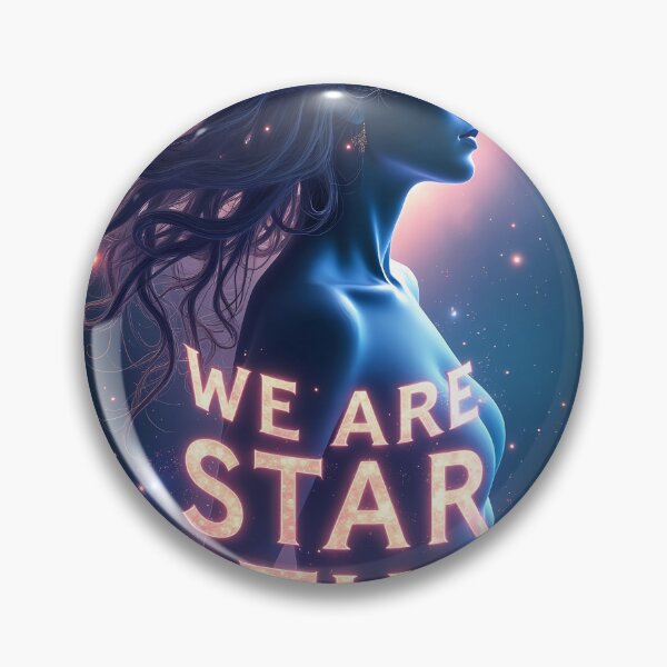Item preview, WE ARE STAR STUFF - Cosmic Goddess Art with Constellation Typography for Galaxy Posters, Stickers & Spiritual Gifts designed and sold by Rilindi.