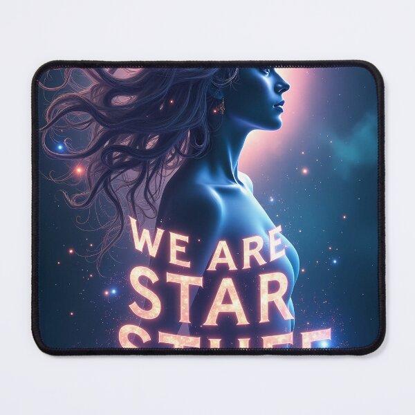 Item preview, WE ARE STAR STUFF - Cosmic Goddess Art with Constellation Typography for Galaxy Posters, Stickers & Spiritual Gifts designed and sold by Rilindi.