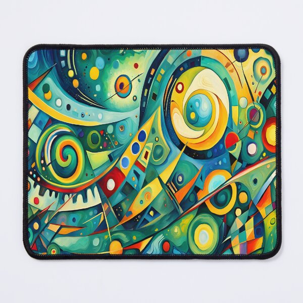 Item preview, Geometric abstraction in green designed and sold by artedamensagem.