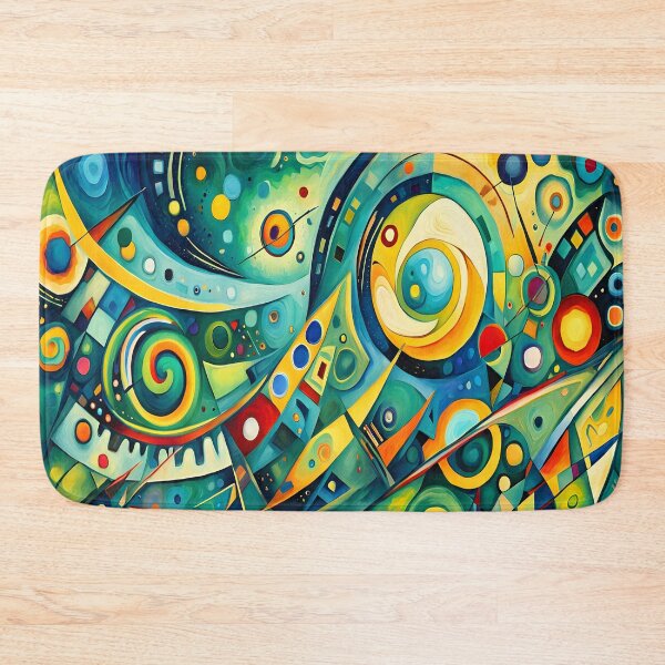 Item preview, Geometric abstraction in green designed and sold by artedamensagem.