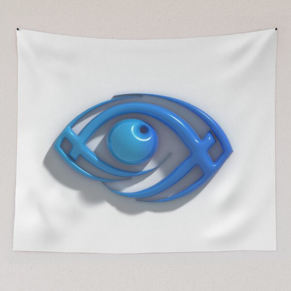 Item preview, Digital Eye – 3D Futuristic Vision Logo | Clean Blue Abstract Art designed and sold by ArtByRahim.