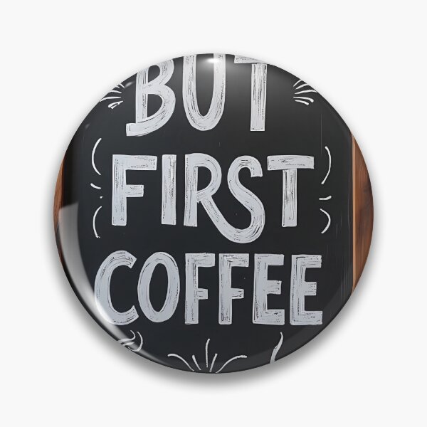Item preview, But First Coffee - Chalkboard Café Art for Baristas & Home Kitchens designed and sold by Rilindi.