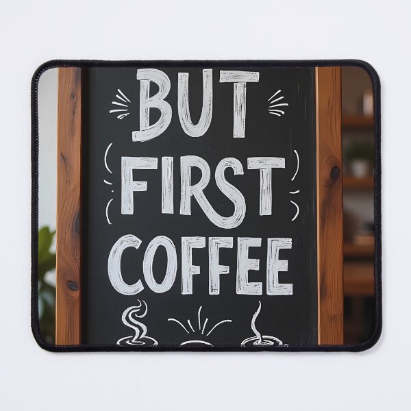Item preview, But First Coffee - Chalkboard Café Art for Baristas & Home Kitchens designed and sold by Rilindi.