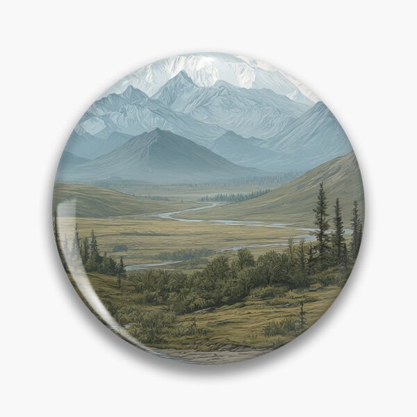 Item preview, Denali National Park T-Shirt, Nature Mountain Landscape Tee, Retro National Park Shirt, Adventure Hiking T-Shirt, Outdoor Wilderness Gift designed and sold by Rob's General Finds.