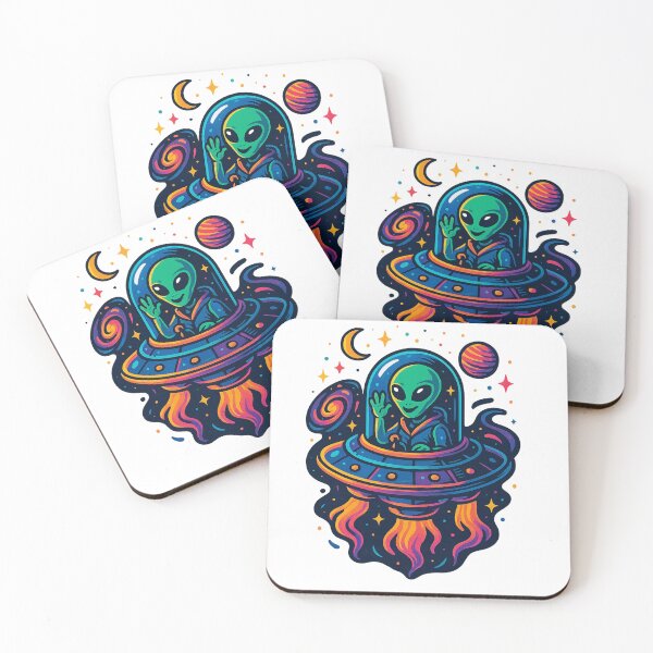 Item preview, Alien Pilot in Glowing UFO designed and sold by Khayallab .