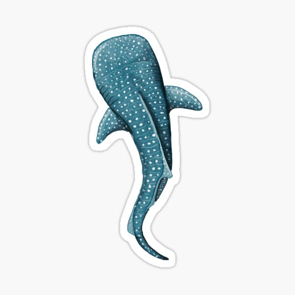 Item preview, Watercolor Whale Shark designed and sold by Beach Day Co..