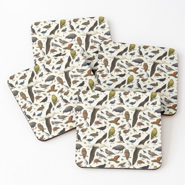 Item preview, Birds of New Zealand Identification Chart Illustration Artwork designed and sold by kakarikihill.