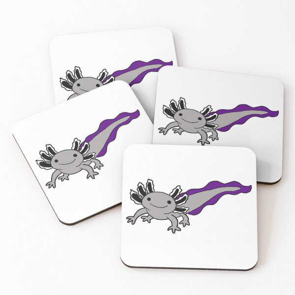 Item preview, Asexolotyl, Asexual Pride Flag Axolotyl designed and sold by Dr Mom's Shoppe.