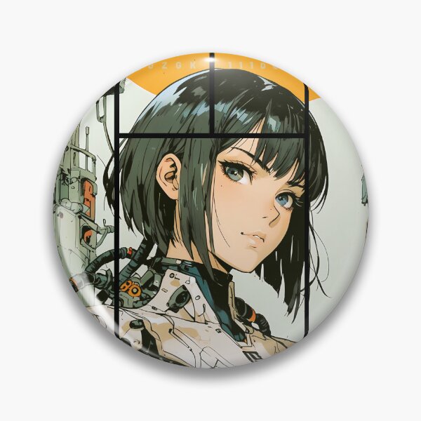 Item preview, anime cyborg girl designed and sold by BOZGO.
