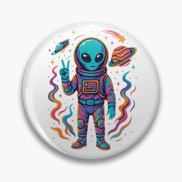 Item preview, Cosmic Alien Explorer in Vibrant Space designed and sold by Khayallab .