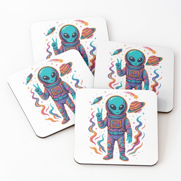 Item preview, Cosmic Alien Explorer in Vibrant Space designed and sold by Khayallab .