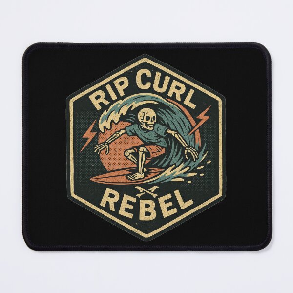 Item preview, “Rip Curl Rebel" – Vintage Skeleton Surf designed and sold by Fierce Wave Supply Co..