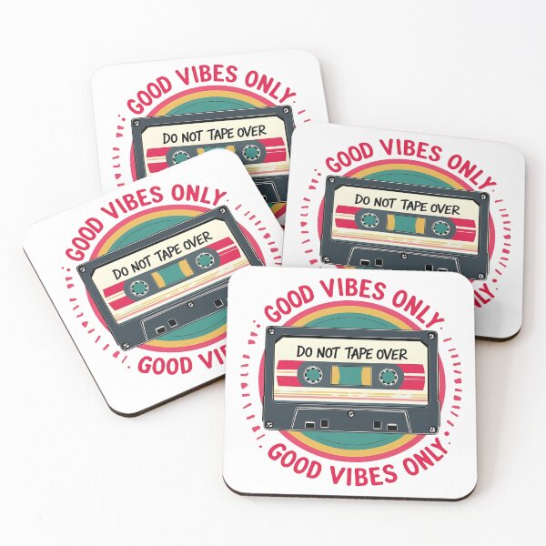Item preview, retro cassette tape good vibes designed and sold by PolarisInk.