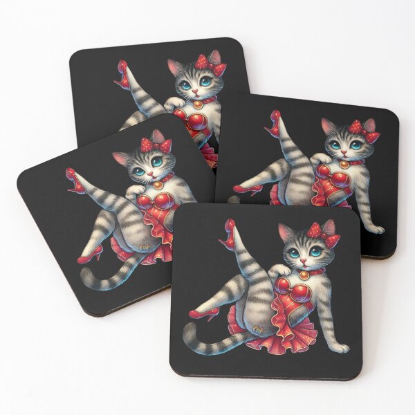 Item preview, Flirty Feline in Red designed and sold by CAutumnTrapp.