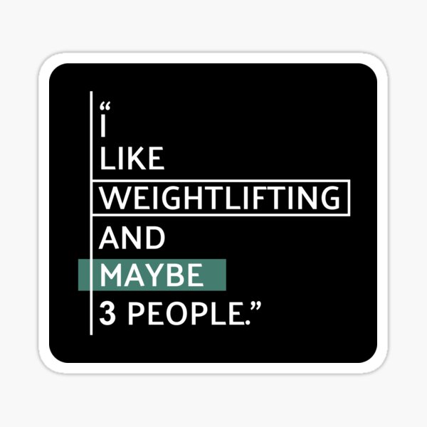 Item preview, I Like Weightlifting designed and sold by MaryAller.