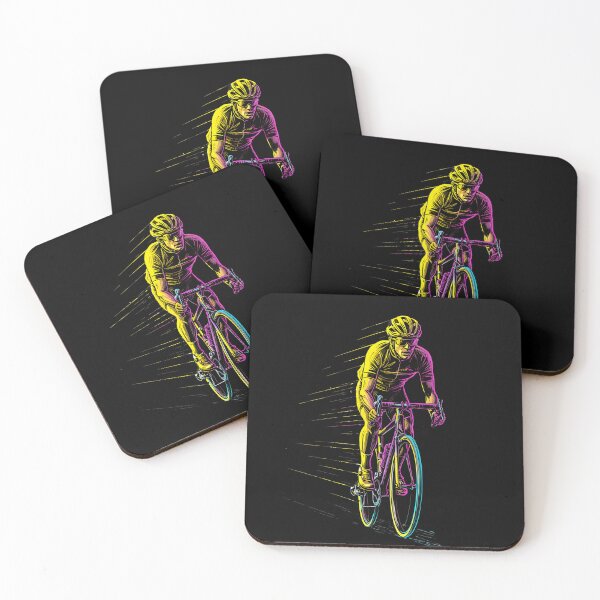 Item preview, Neon Cyclist in Motion - Energy and Speed designed and sold by All-Shopping.