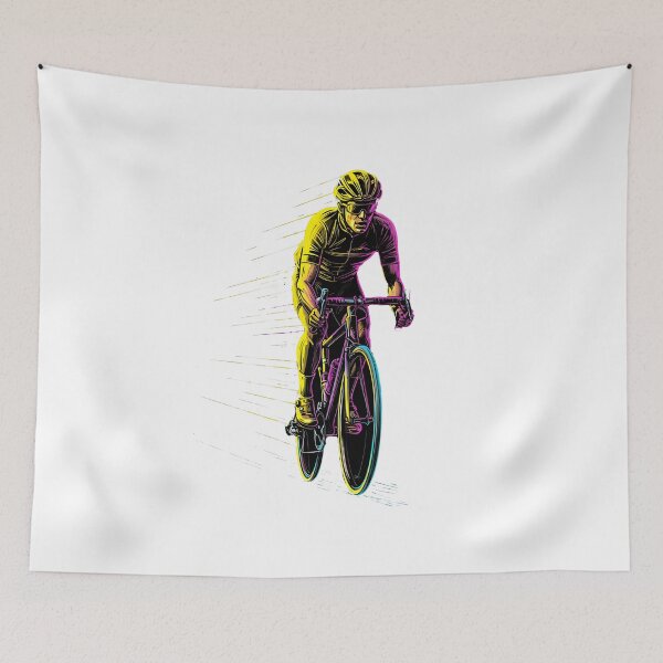 Item preview, Neon Cyclist in Motion - Energy and Speed designed and sold by All-Shopping.