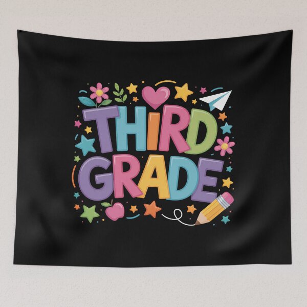 Item preview, Back To School Preppy Third Grade 3rd Grade Teacher designed and sold by Sunset4Bones.