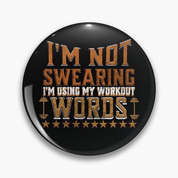 Item preview, I'm Not Swearing I'm Using My Workout Words – Funny Fitness Gym designed and sold by LuxeGraphix.