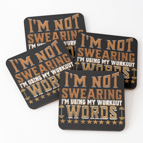 Item preview, I'm Not Swearing I'm Using My Workout Words – Funny Fitness Gym designed and sold by LuxeGraphix.