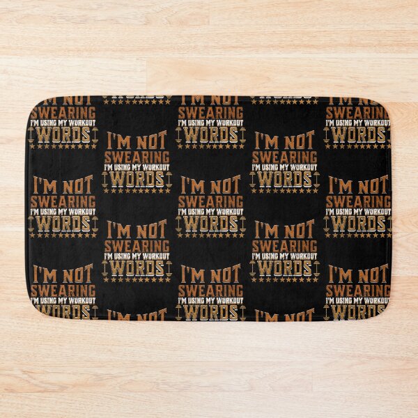 Item preview, I'm Not Swearing I'm Using My Workout Words – Funny Fitness Gym designed and sold by LuxeGraphix.