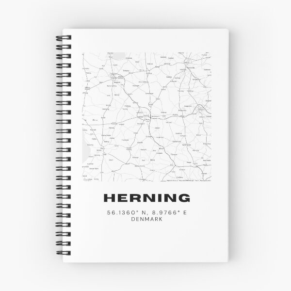 Item preview, Herning Map – Minimalist Denmark Art Print designed and sold by RM-Journey.