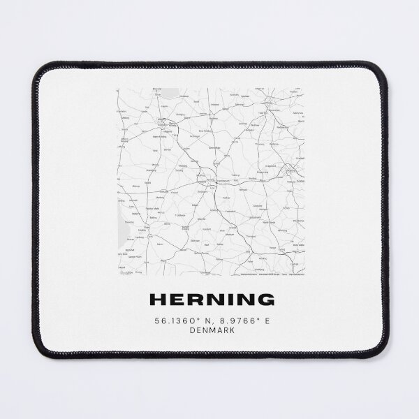 Item preview, Herning Map – Minimalist Denmark Art Print designed and sold by RM-Journey.