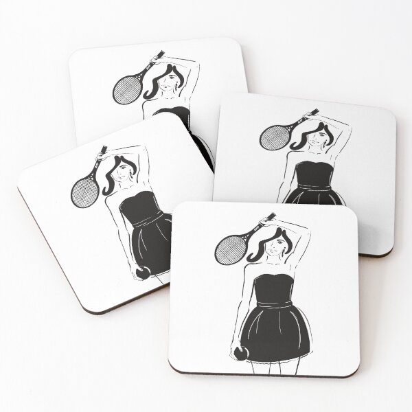 Item preview, Tennis Fashion In Little Black Dress designed and sold by zmp-art.