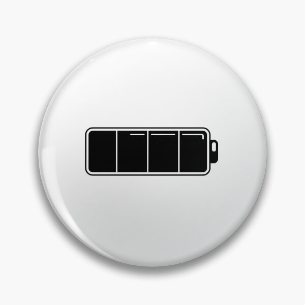Item preview, Black Fully Charged Battery Icon designed and sold by THP Creative.