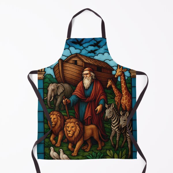 Item preview, Vibrant Faith: Noah’s Ark Stained-Glass Window designed and sold by jglobal360.