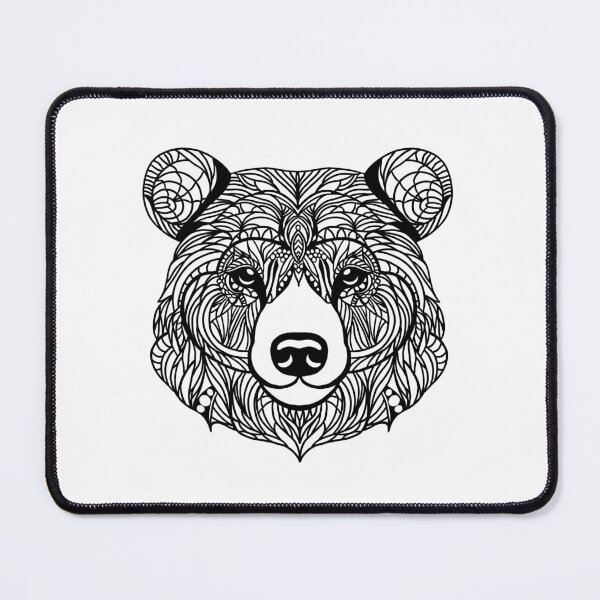 Item preview, Zentangle Bear Head designed and sold by GloCraft.