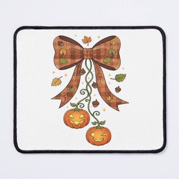 Item preview, Festive Croquette Bow with Dangling Jack-O-Lanterns #2 designed and sold by Arts My Passion.