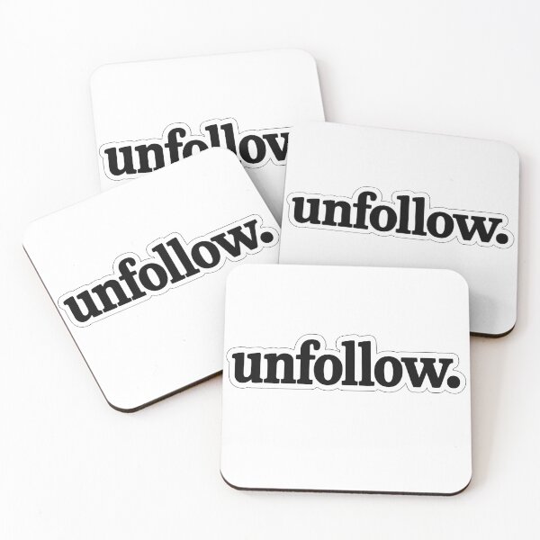 Item preview, Unfollow Sticker - Bold, Funny, Statement Design designed and sold by UnfilteredGoods.
