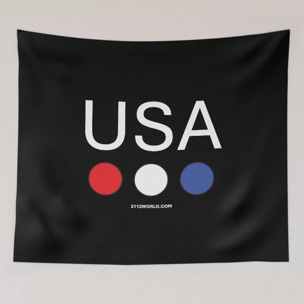 Item preview, United States of America: Country + 3 Dots for Dark Colors designed and sold by 2112 World - Wearing The World.