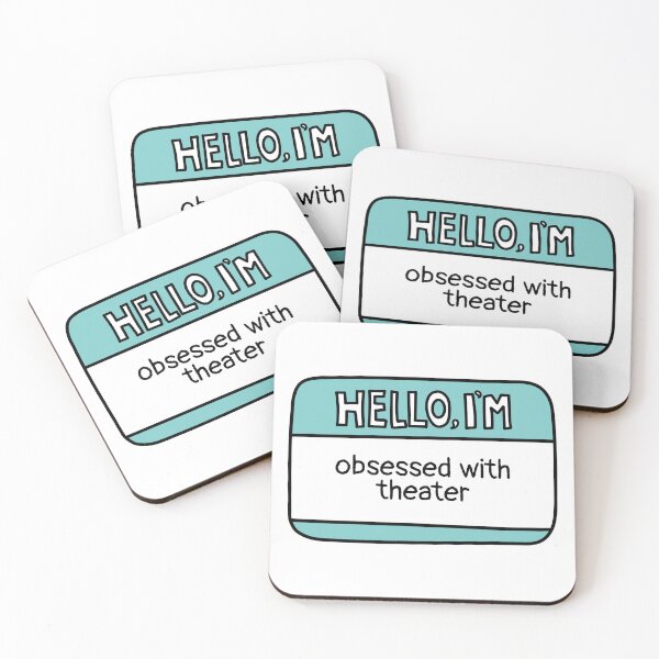 Item preview, Obsessed with Theater Funny Name Tag designed and sold by MaryAller.