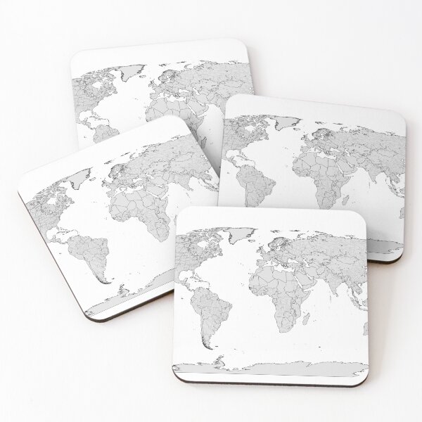 Item preview, Map of the World with Rivers Robinson Projection designed and sold by Tiffany Munro.