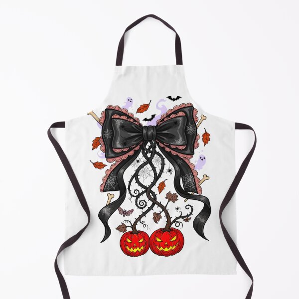Item preview, Spooky Gothic Croquette Bow Faux Leather & Lace with Jack-O-Lanterns #1 designed and sold by Arts My Passion.
