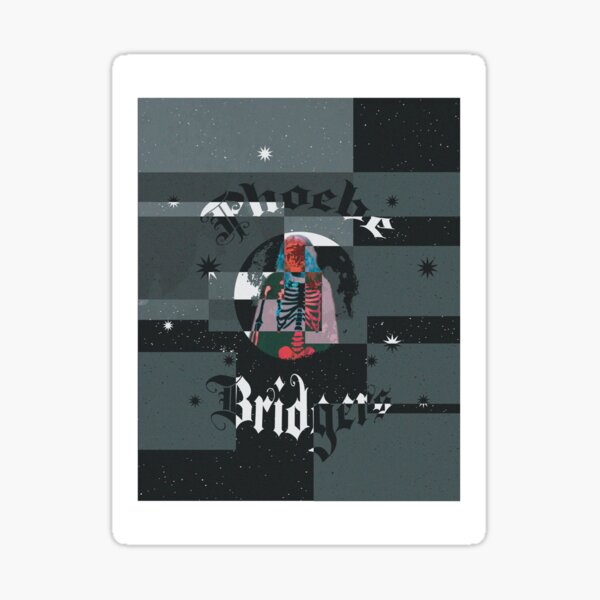 Vista previa del artículo con la obra «Póster gráfico de Phoebe Bridgers», diseñado y vendido por BAMsketches.