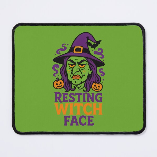 Item preview, Resting Witch Face Funny Halloween Graphic designed and sold by Stickteez.