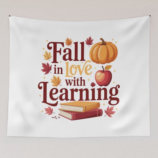 Item preview, Back to School Autumn Fall In Love With Learning designed and sold by brynatshop.