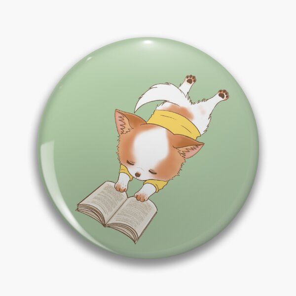 Item preview, Reading Mochi Cute Pup with Yellow Short Hobbie Book Dog designed and sold by Amy Caves.
