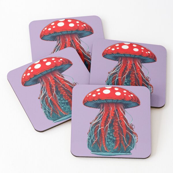 Item preview, Jellyshroom Drift: Majestic Mushroom Medusa in Motion designed and sold by JumWow.