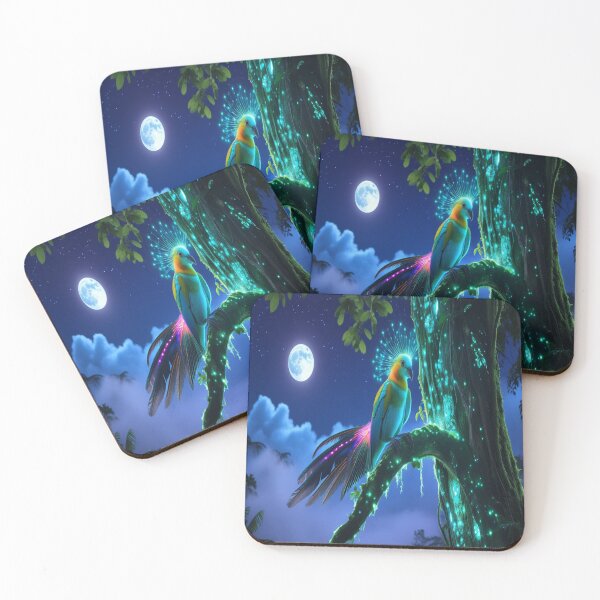Item preview, Bioluminescent Bird Mystical Rainforest Night designed and sold by Max Store.