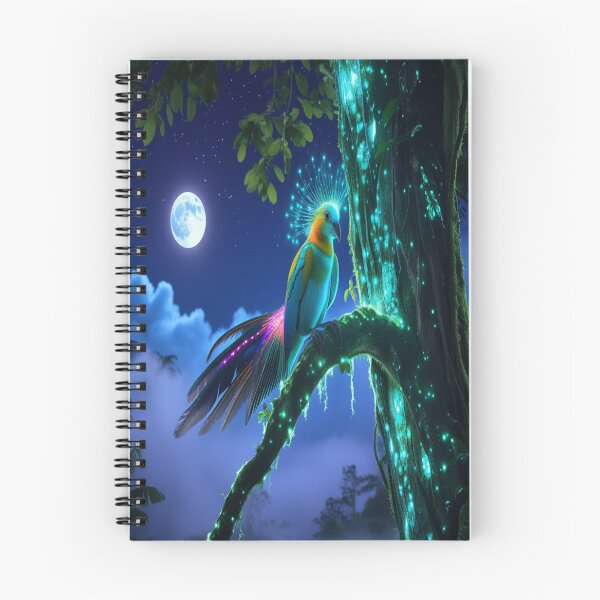 Item preview, Bioluminescent Bird Mystical Rainforest Night designed and sold by Max Store.