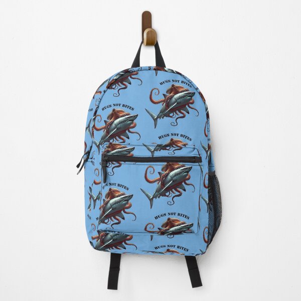 Item preview, Giant Underwater Octopus Hugging a Huge Great White Shark URM designed and sold by urmaddad.