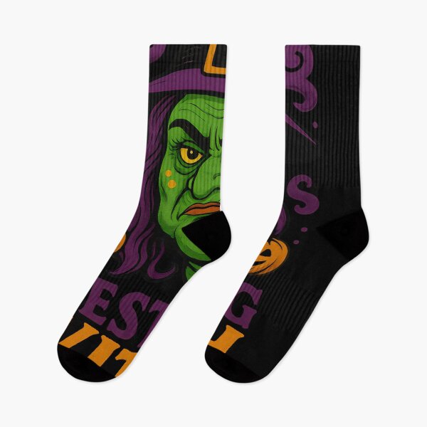 Item preview, Resting Witch Face with Jack-o’-Lanterns designed and sold by Stickteez.