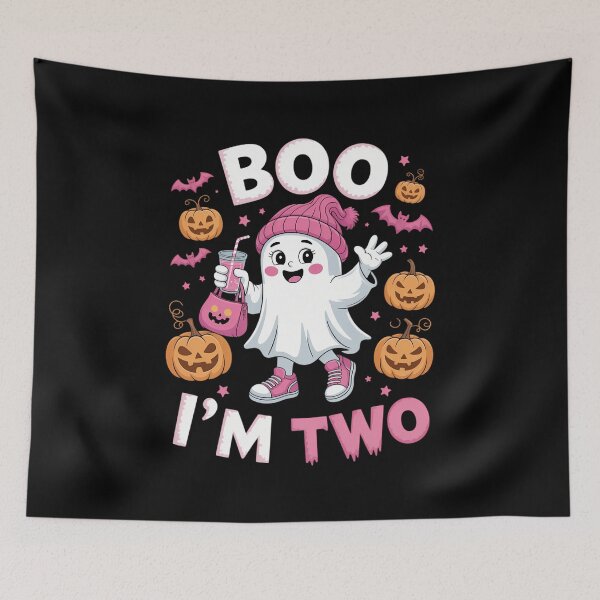 Item preview, Ghost Boo Im Two 2nd Birthday Halloween designed and sold by CookWorldLaughs.