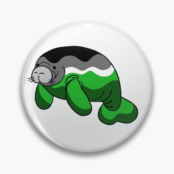 Artikelvorschau, Aromanatee, Aromantic Pride Flag Manatee entworfen und verkauft von Dr Mom's Shoppe.