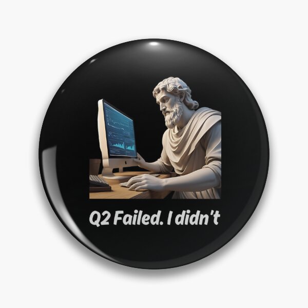 Item preview, Q2 Failed. I didn't - Greek Statue of Stoic Philosopher Epictetus at the Office Desk designed and sold by LexaArtworks.