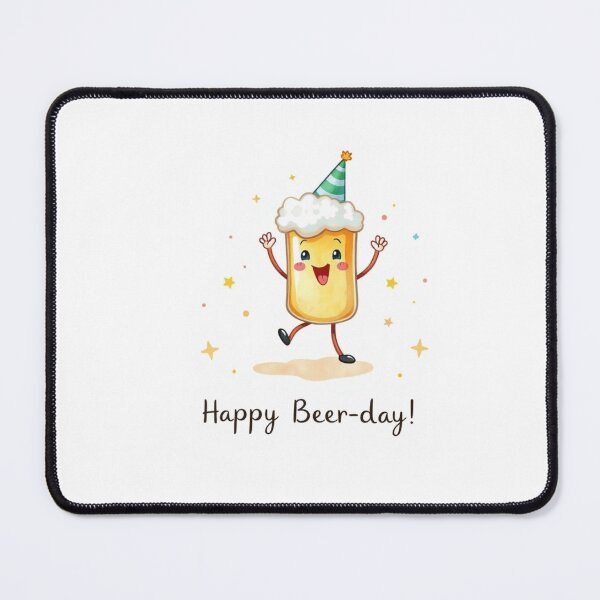 Item preview, Happy Beer-day beer Gift cute kawaii meme  designed and sold by CheeseBlueprint.